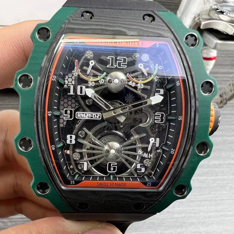 Richard Miller men  series TOP replica imitation  Tourbillon  watchRM 21-02 watches 