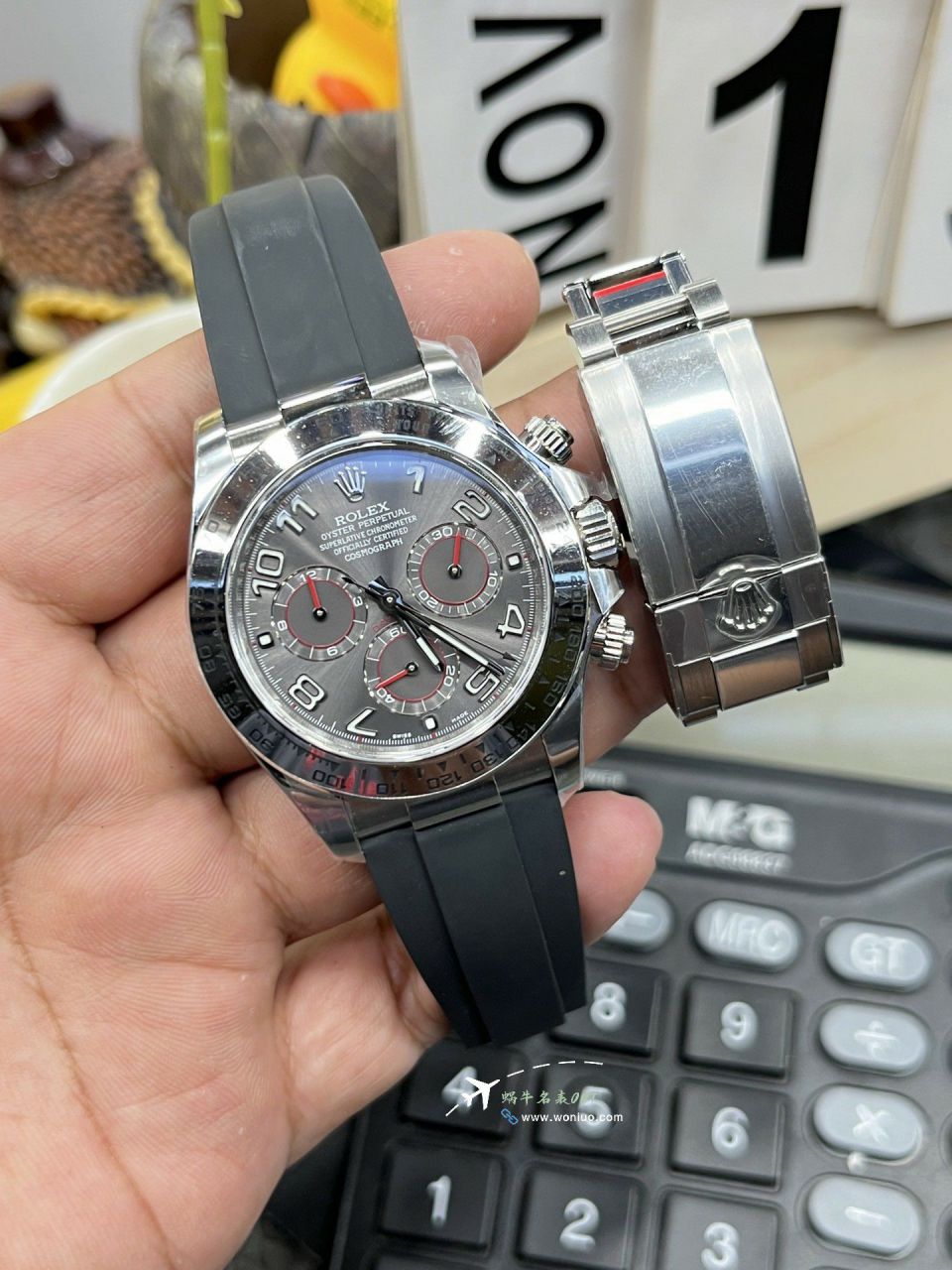 clean Factory  Rolex Daytona  Gray Devil Daytona  replica imitation  watch116519-0104 watches  / R903