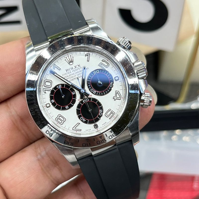 clean Factory  Rolex Daytona  white Devil Daytona 100% imitation  watch116519-0103 watches 