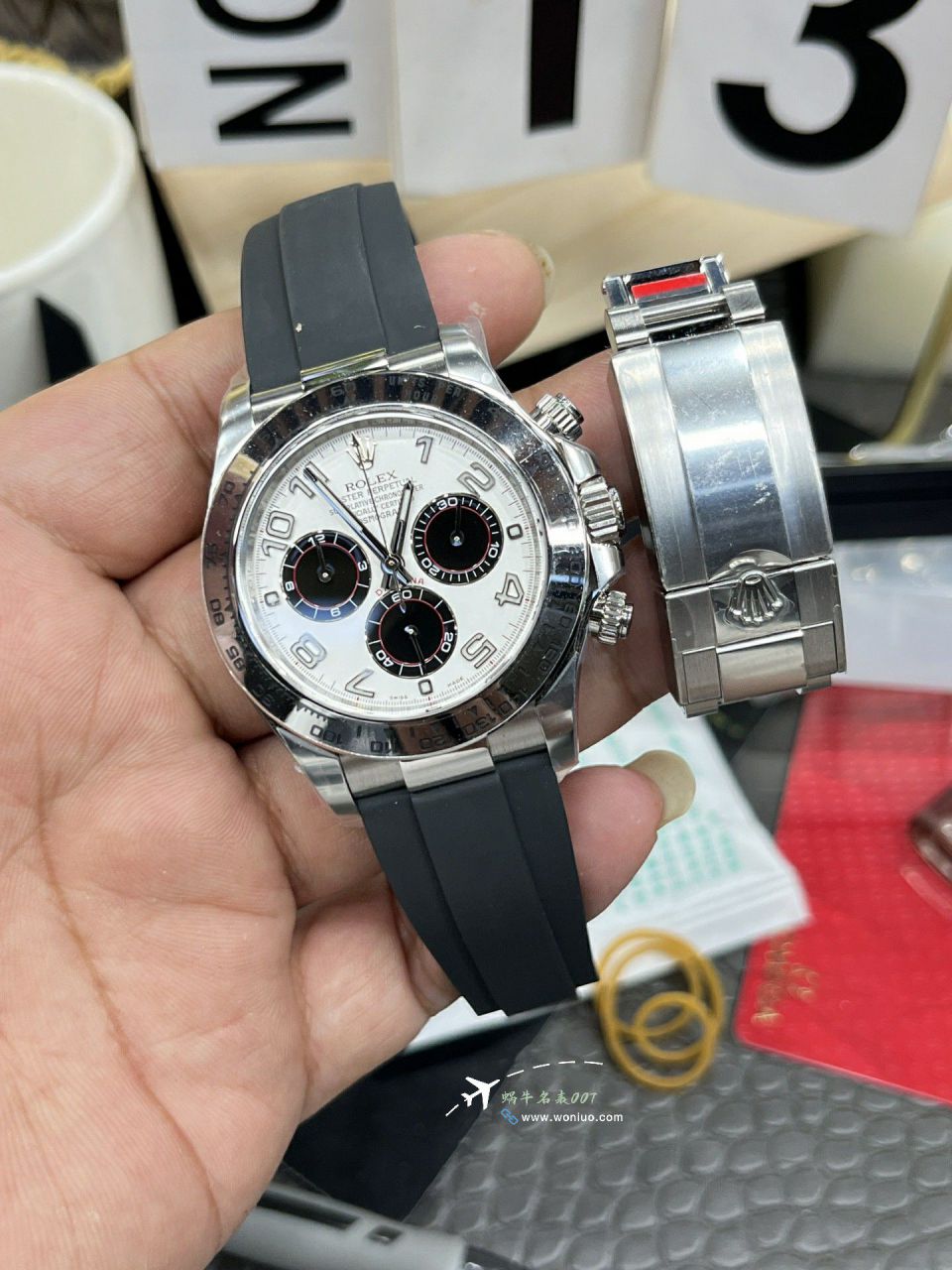 clean Factory  Rolex Daytona  white Devil Daytona 100% imitation  watch116519-0103 watches  / R905