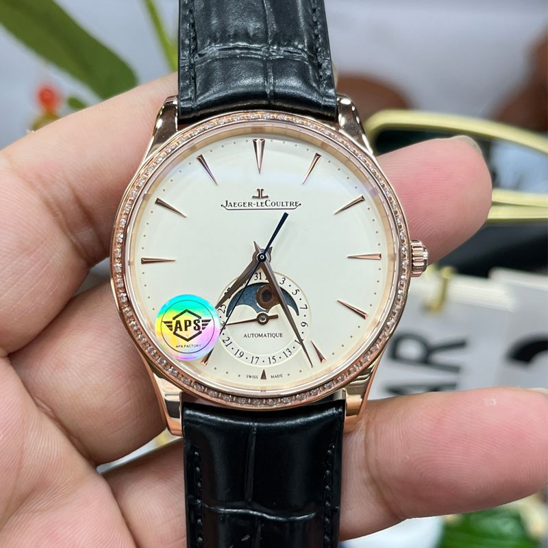 APSJaeger-LeCoultre Master Collection  Moon Phase   imitation  replica 1362501 watches 