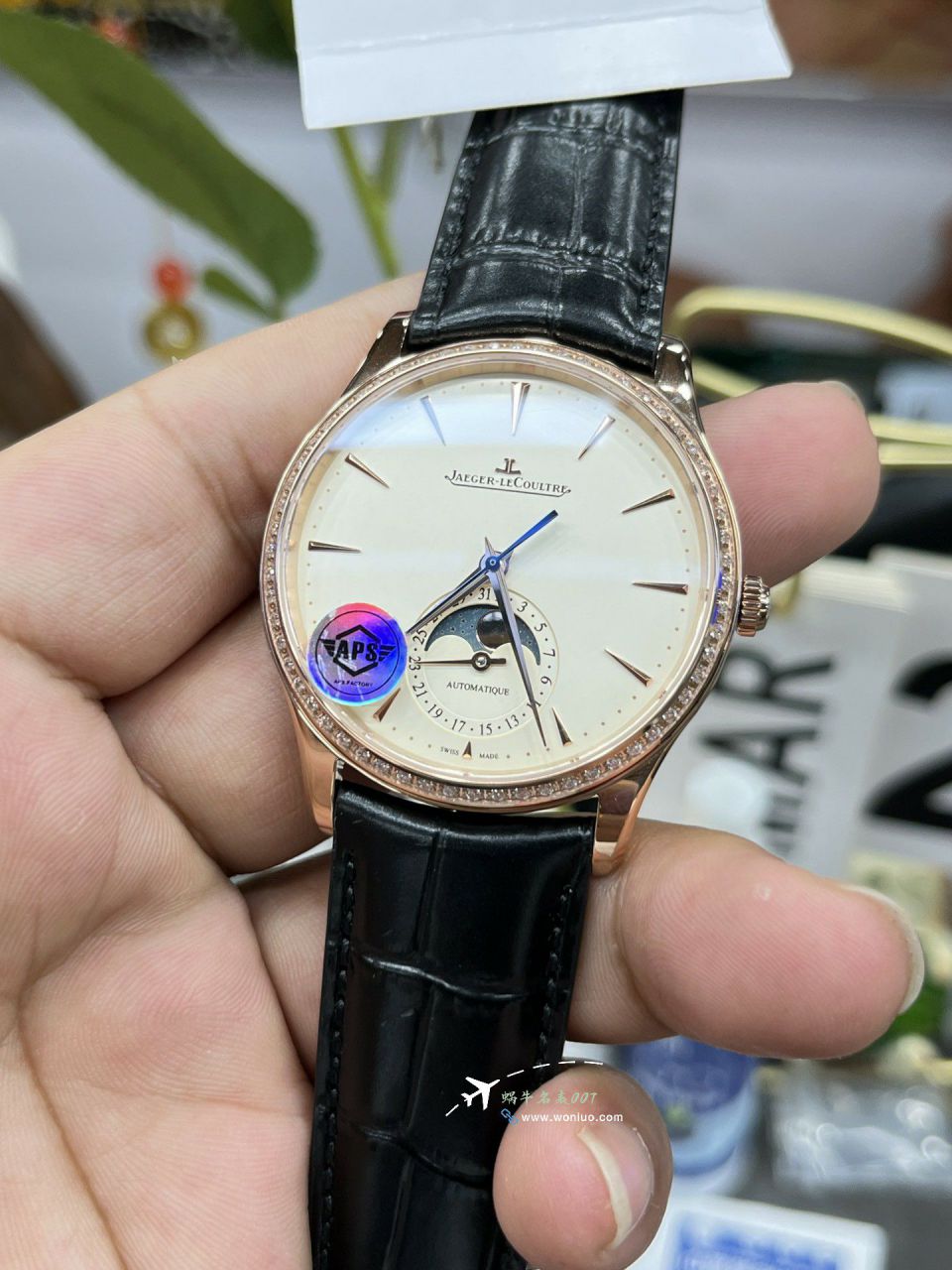 APSJaeger-LeCoultre Master Collection  Moon Phase   imitation  replica 1362501 watches  / JJ202