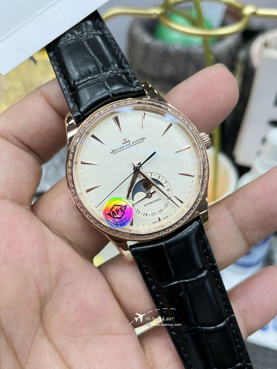 APSJaeger-LeCoultre Master Collection  Moon Phase   imitation  replica 1362501 watches  / JJ202