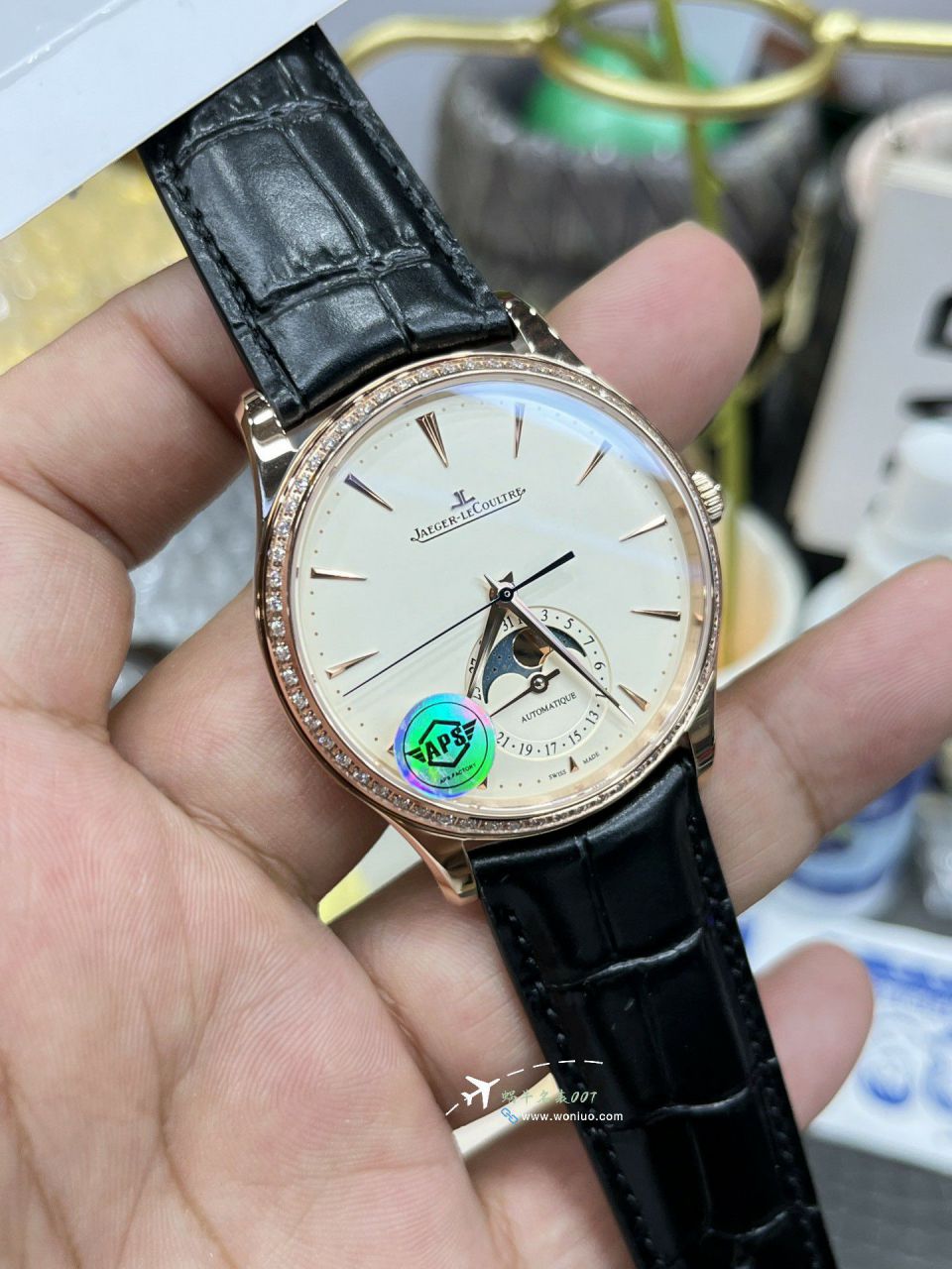 APSJaeger-LeCoultre Master Collection  Moon Phase   imitation  replica 1362501 watches  / JJ202