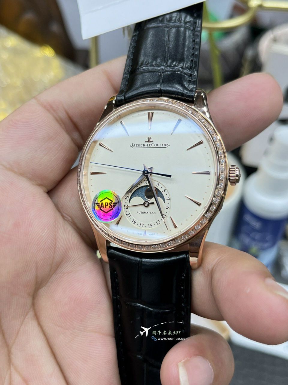 APSJaeger-LeCoultre Master Collection  Moon Phase   imitation  replica 1362501 watches  / JJ202