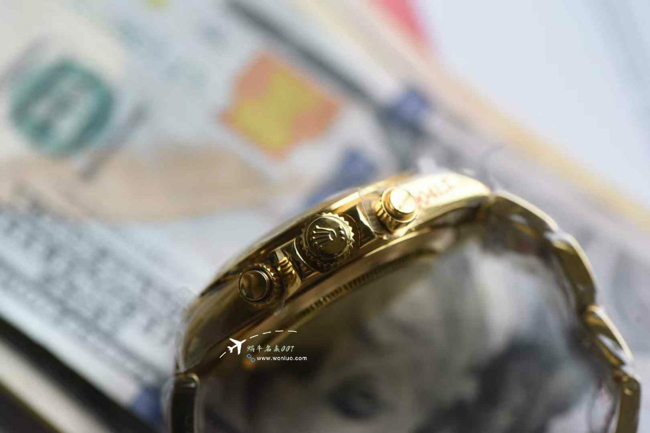 QF Matching weight version 172g Rolex Daytona  Green-faced Gold Daytona   imitation  replica  watchm116508-0013 watches  / R906