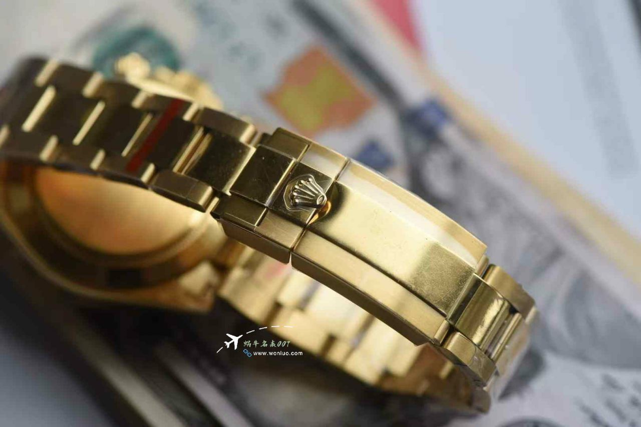 QF Matching weight version 172g Rolex Daytona  Green-faced Gold Daytona   imitation  replica  watchm116508-0013 watches  / R906