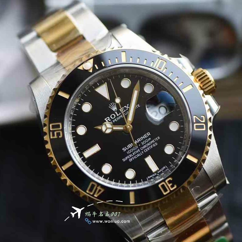 C+Highest Version  Two-Tone Gold  Submariner Date Rolex Submariner TOP replica imitation 116613LN-0001 watches 