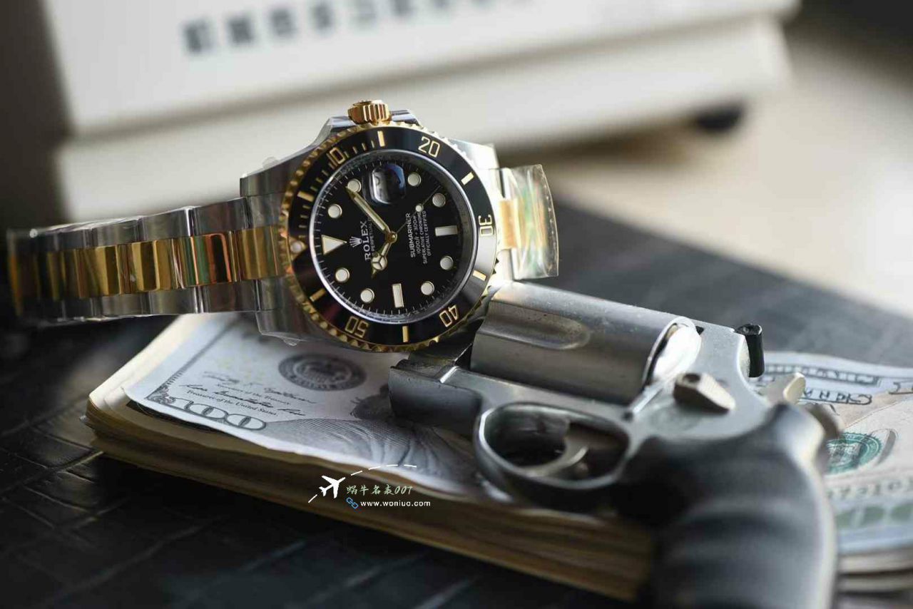 C+Highest Version  Two-Tone Gold  Submariner Date Rolex Submariner TOP replica imitation 116613LN-0001 watches  / R921