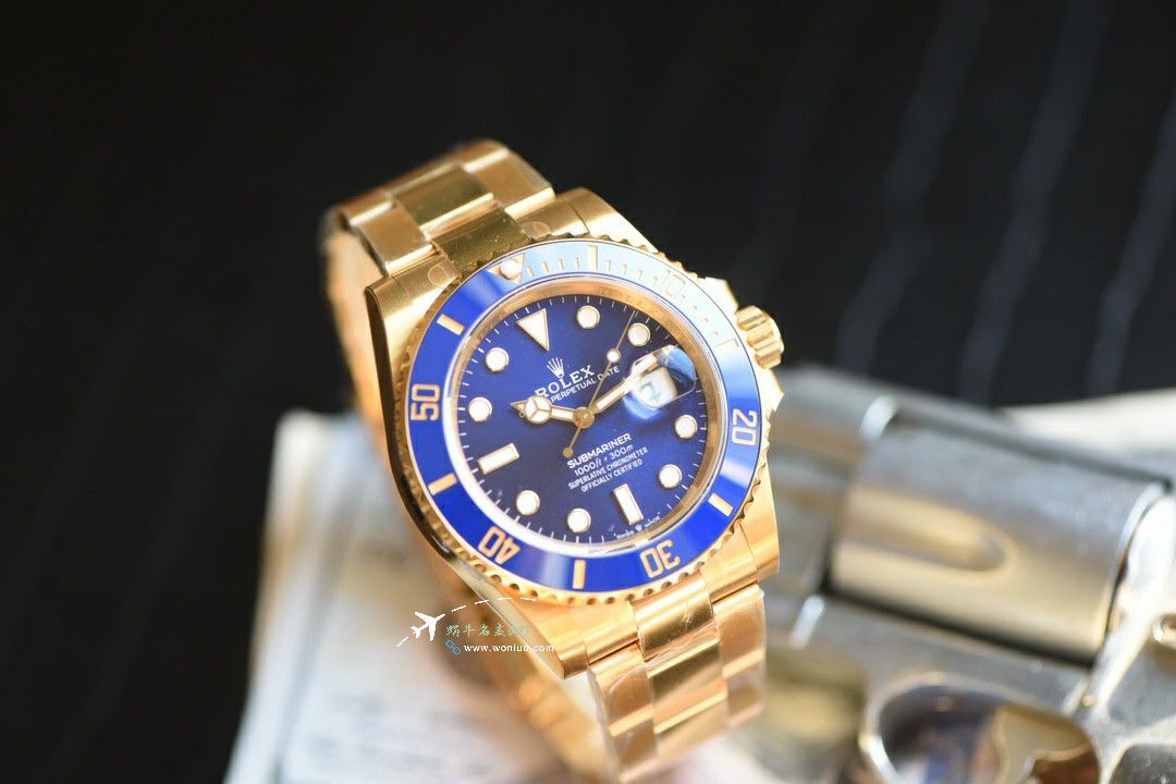 TOPTOP Version  gold  blue  Submariner  Video review vs Rolex  Submariner best imitation m126618lb-0002 watches  / R922