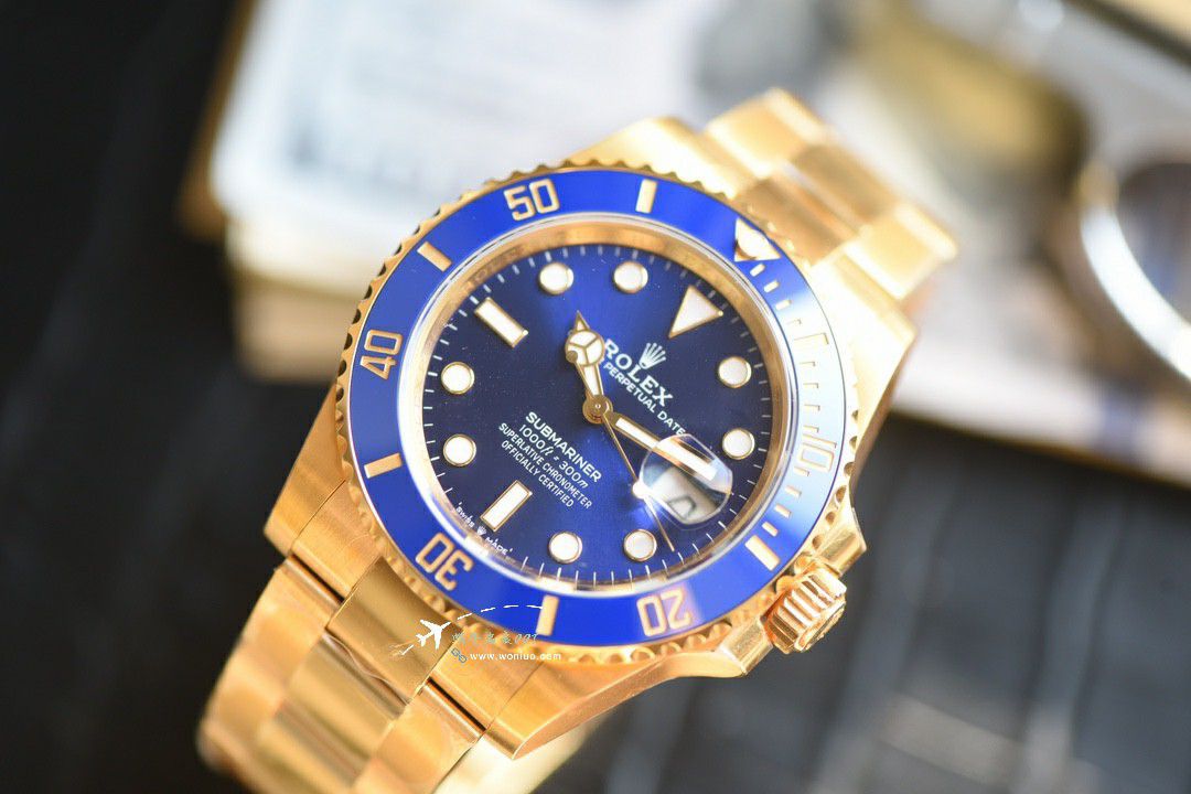 TOPTOP Version  gold  blue  Submariner  Video review vs Rolex  Submariner best imitation m126618lb-0002 watches  / R922