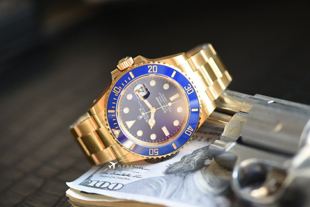 TOPTOP Version  gold  blue  Submariner  Video review vs Rolex  Submariner best imitation m126618lb-0002 watches  / R922