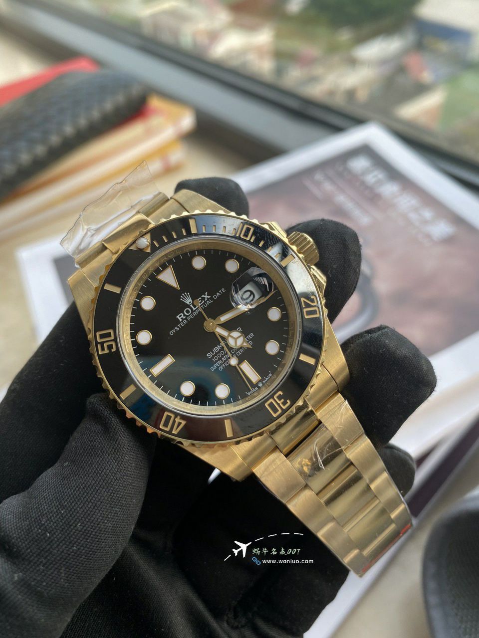 vs Rolex  Submariner   imitation  replica  All gold  Submariner Date m126618ln-0002 watches  / R925