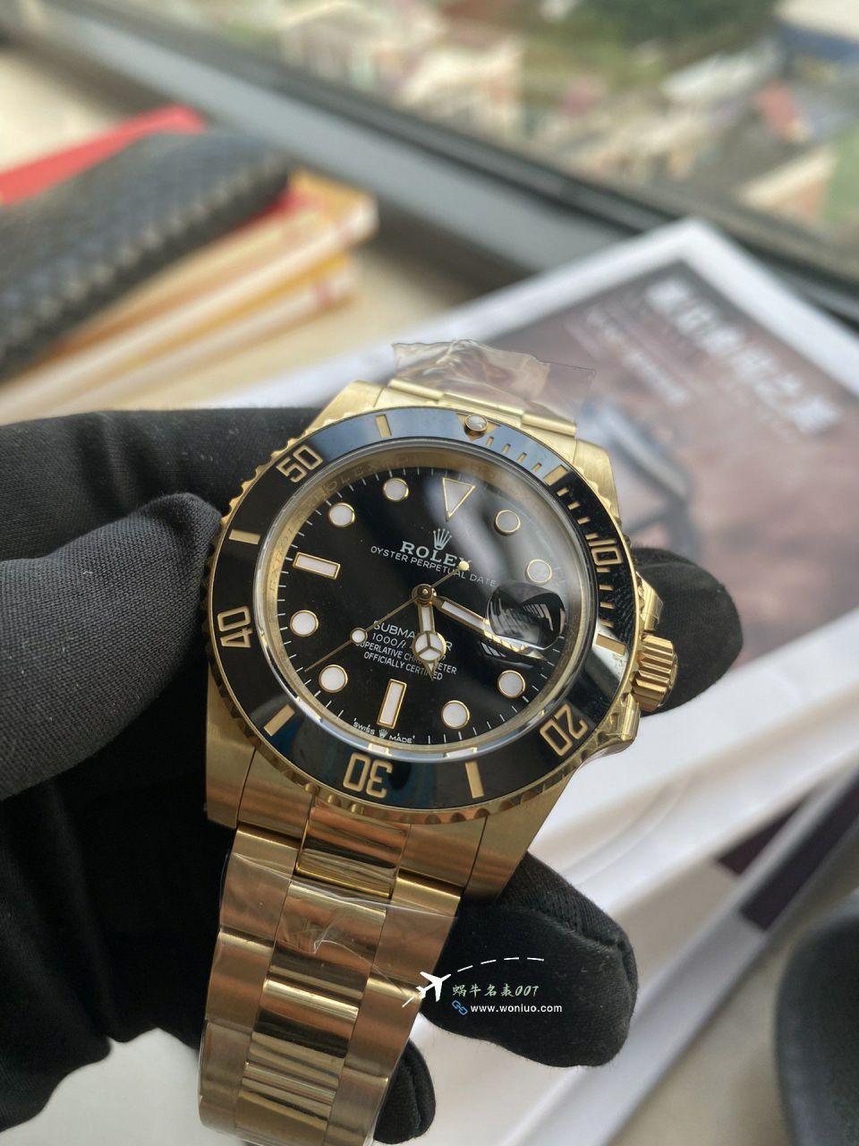 vs Rolex  Submariner   imitation  replica  All gold  Submariner Date m126618ln-0002 watches  / R925