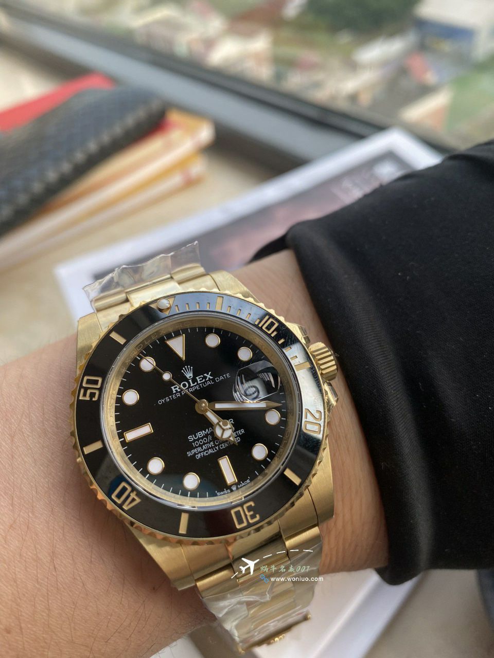 vs Rolex  Submariner   imitation  replica  All gold  Submariner Date m126618ln-0002 watches  / R925