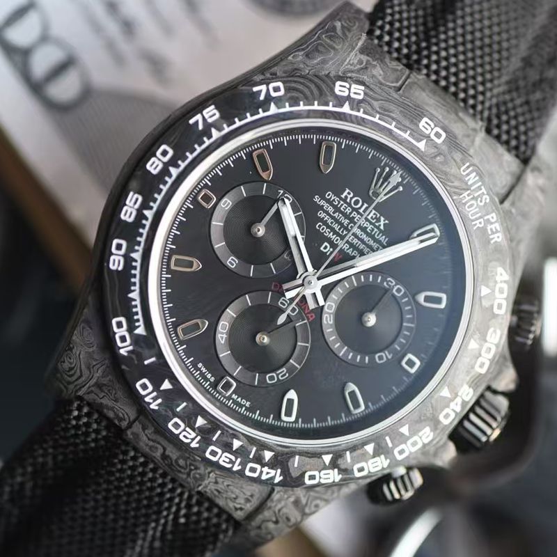  industry Highest Version Diw  Customized version ROLEX  Daytona  replica imitation  watch complete carbon fiber case 