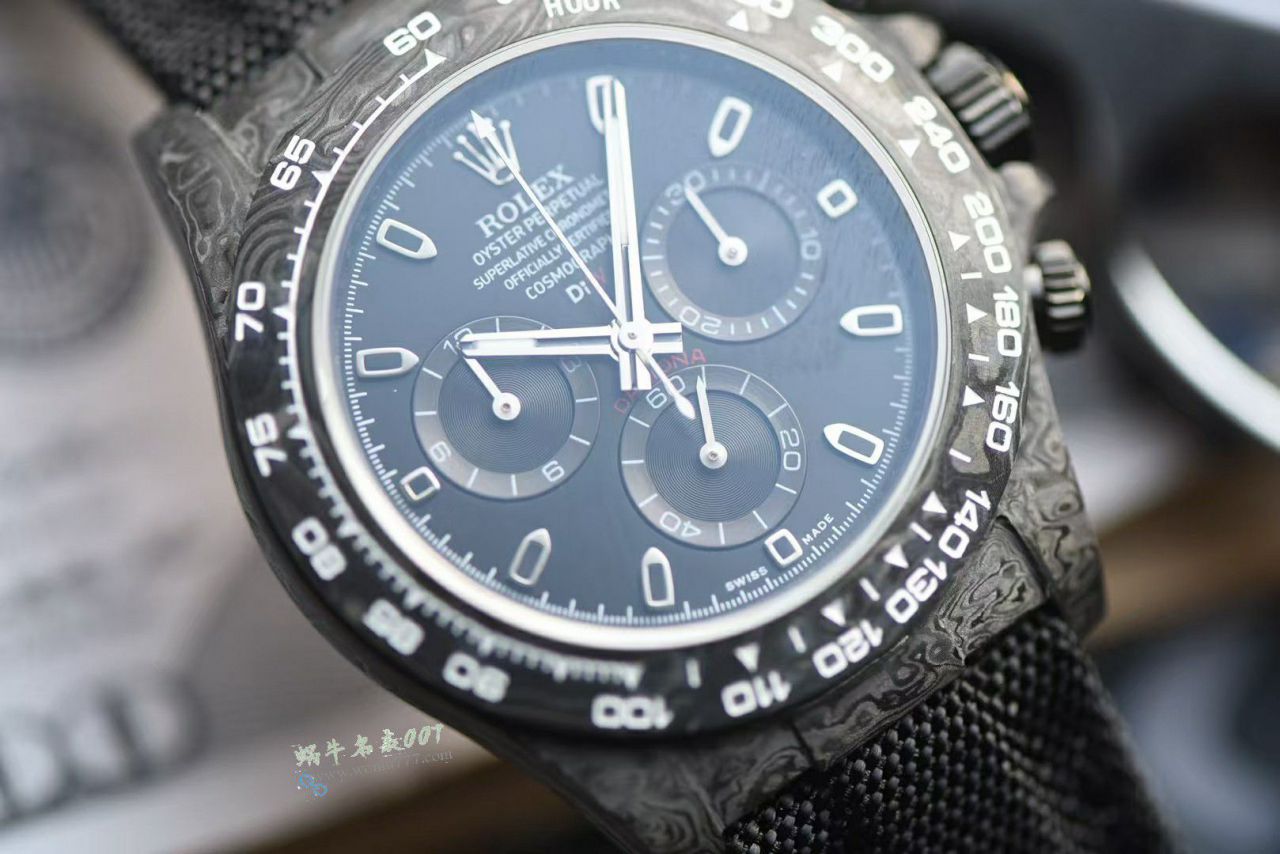 industry Highest Version Diw  Customized version ROLEX  Daytona  replica imitation  watch complete carbon fiber case  / R929