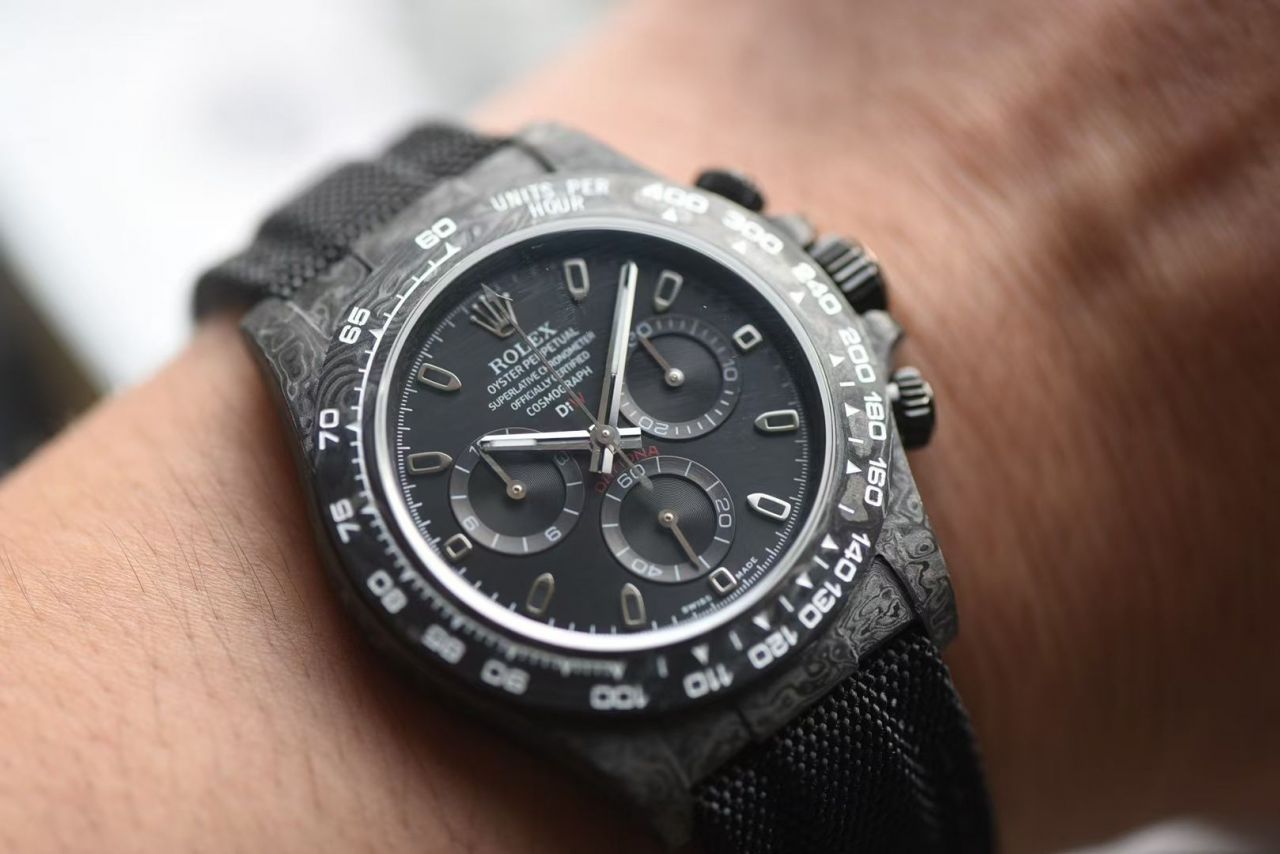  industry Highest Version Diw  Customized version ROLEX  Daytona  replica imitation  watch complete carbon fiber case  / R929