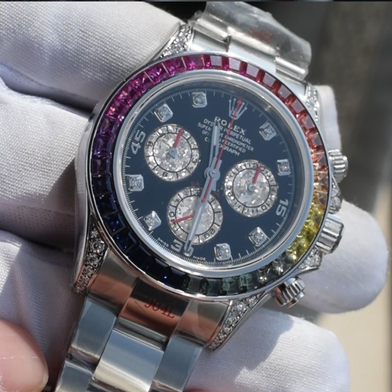  Rolex Daytona  Ultra-high-end  Customized  imitation  Rainbow Daytona 116599 RBOW watches 