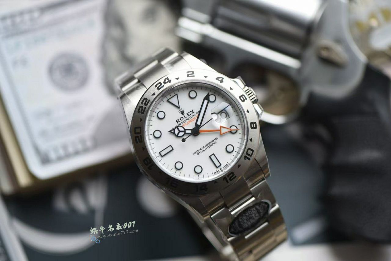 Clean Rolex Explorer   II   imitation  replica  watches : Oyster steel  - m226570-0001 / R937