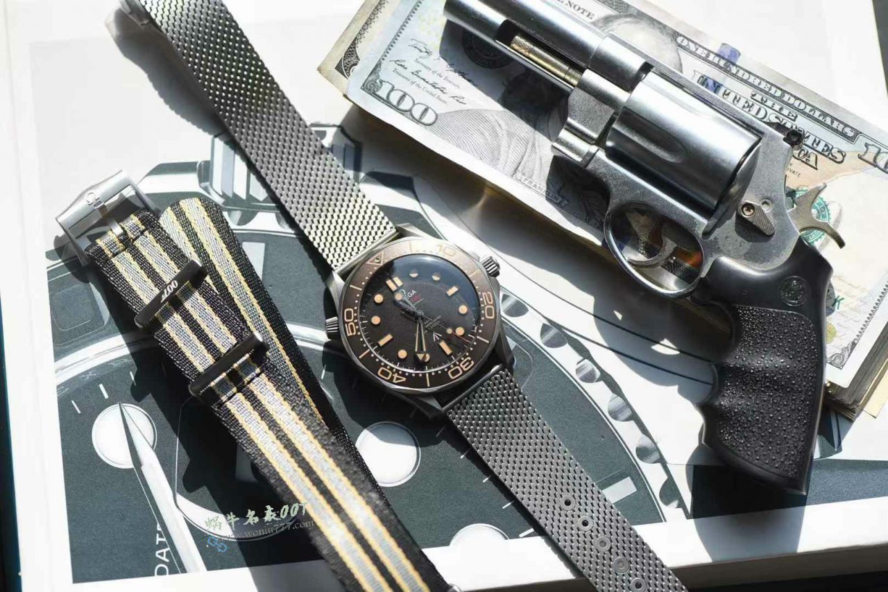 VS 007 The ultimate hit ！ Titanium mesh strap Omegabest imitation  No Time to Die   Seamaster 300 meters 210.90.42.20.01.001 watches  / VS816