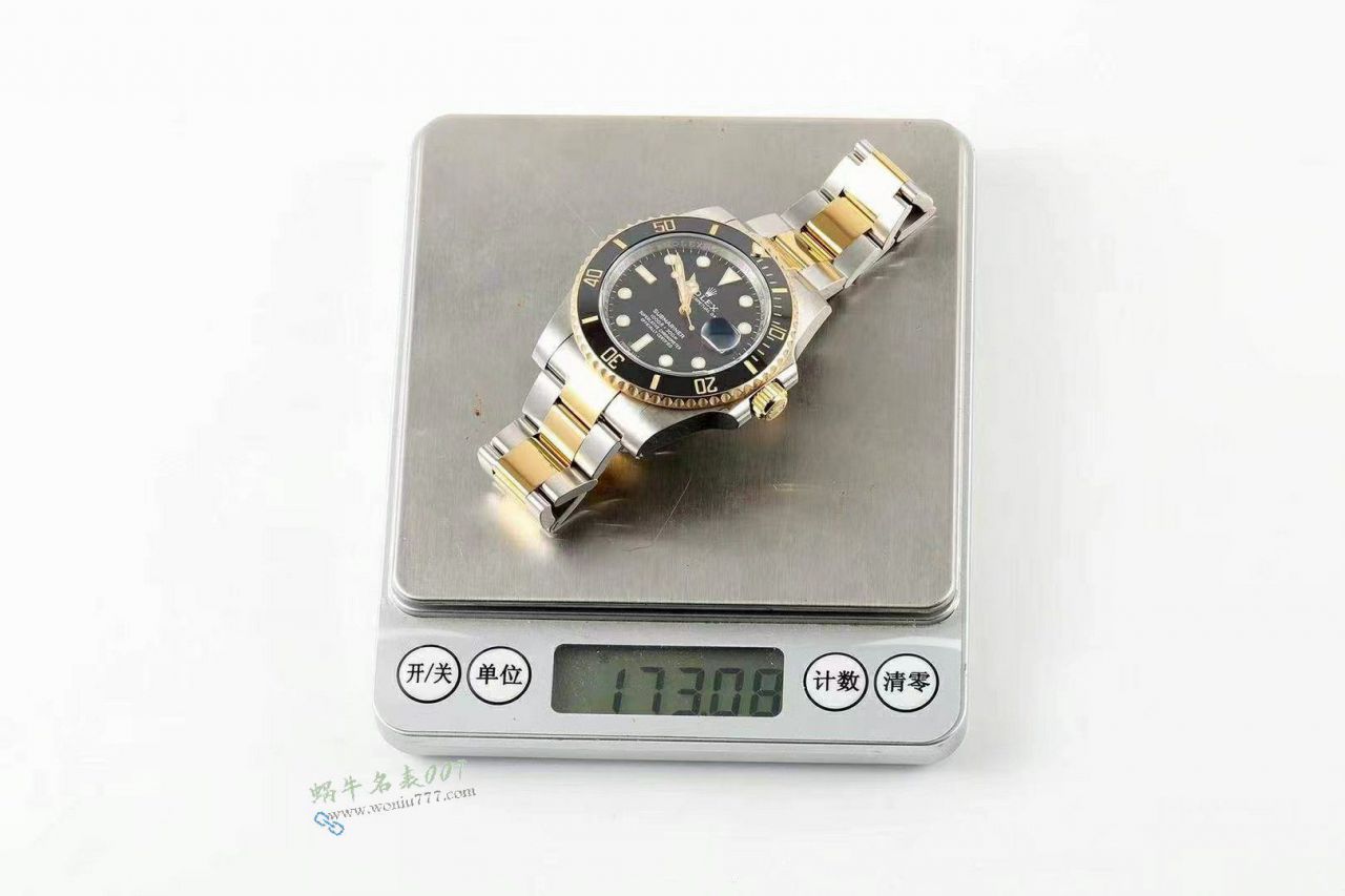 C+ Matching weight version 172 gram  Rolex Submariner  Two-Tone Gold  Submariner Date  replica imitation 116613LN-0001 Black dial  watches  / R939