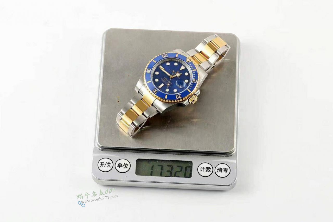 C+ Matching weight version 172 gram  Rolex Submariner  Two-Tone Gold  Submariner Date  replica imitation 116613LN-0001 Black dial  watches  / R939