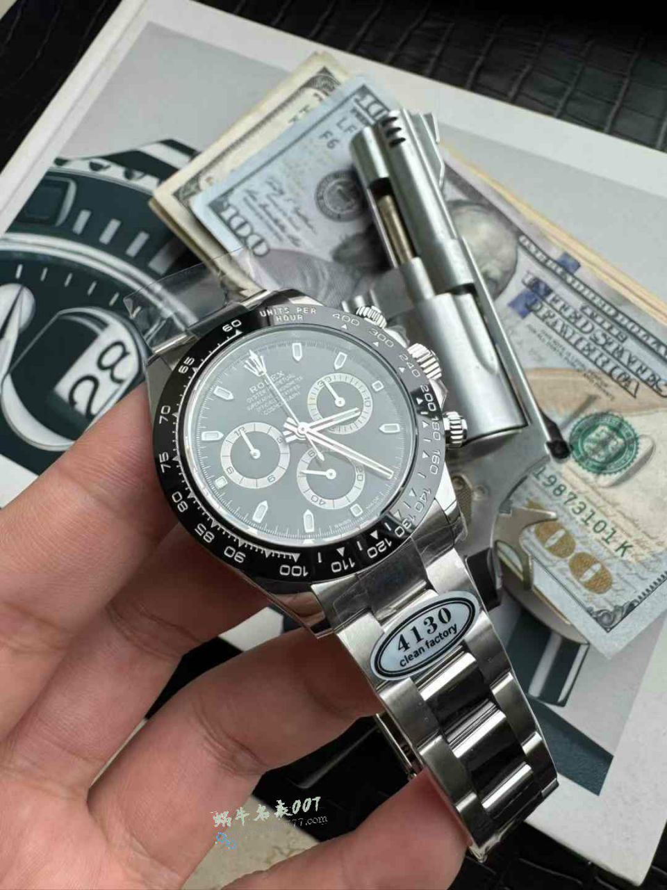  No-brainer buy series clean Rolex Daytona  Black Panda  replica imitation m116500ln-0002 watches  / R955