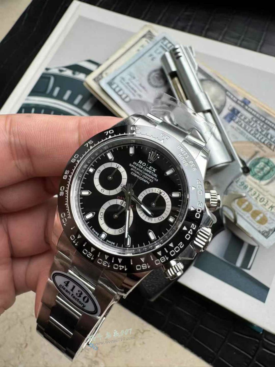  No-brainer buy series clean Rolex Daytona  Black Panda  replica imitation m116500ln-0002 watches  / R955