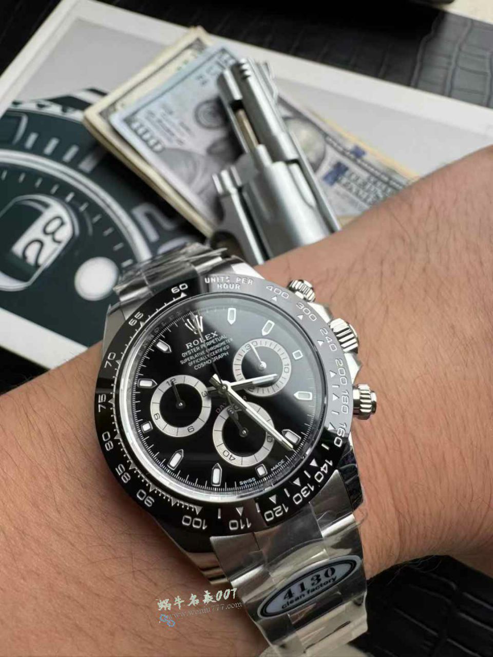  No-brainer buy series clean Rolex Daytona  Black Panda  replica imitation m116500ln-0002 watches  / R955