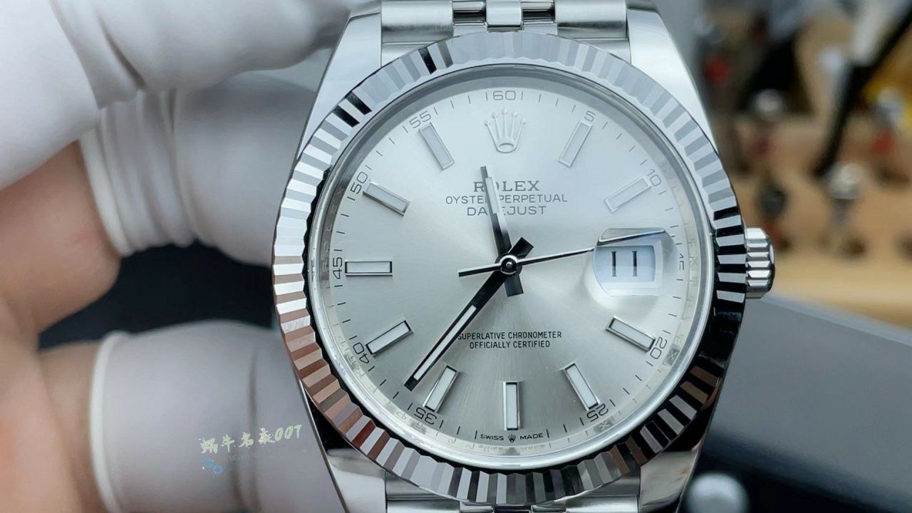 clean Rolex Datejust 41MM replica imitation m126334-0006 watches  / R956