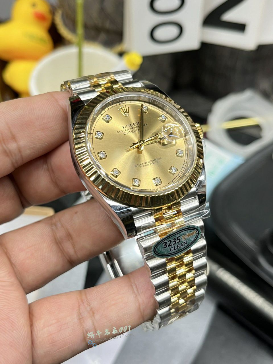 clean Rolex Datejust 41MM replica imitation m126334-0006 watches  / R956
