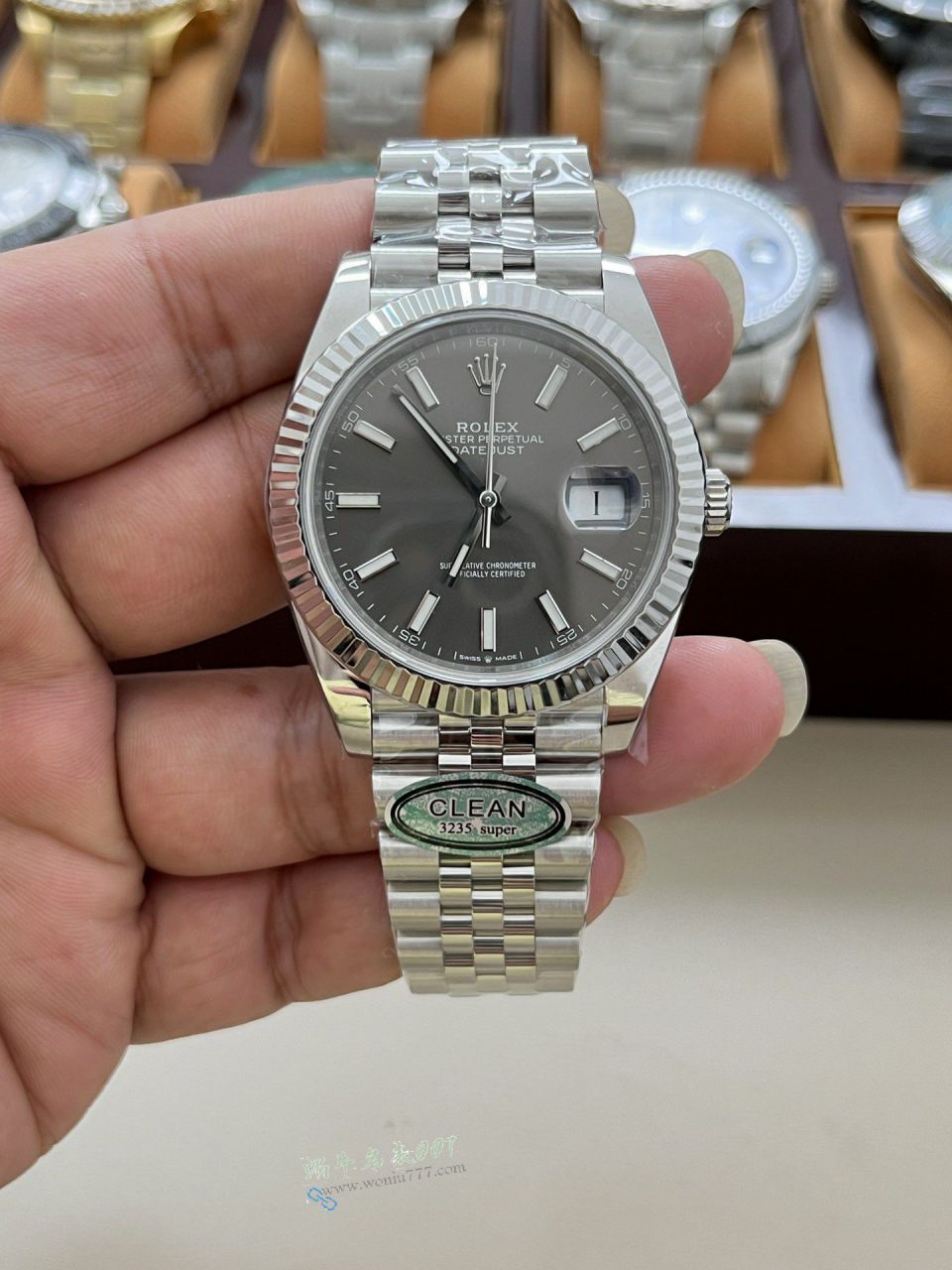 clean Rolex Datejust 41MM replica imitation m126334-0006 watches  / R956