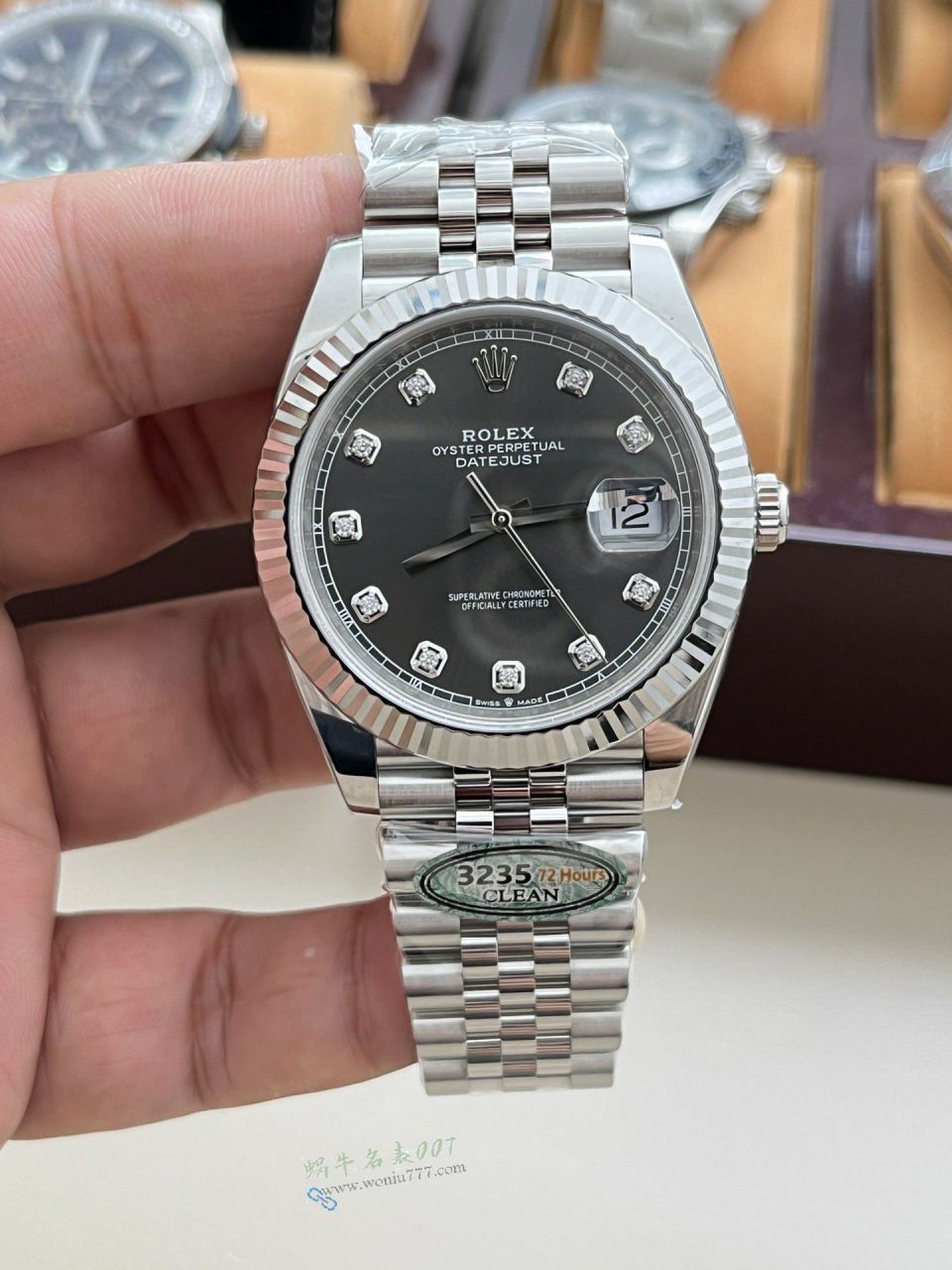 clean Rolex Datejust 41MM replica imitation m126334-0006 watches  / R956