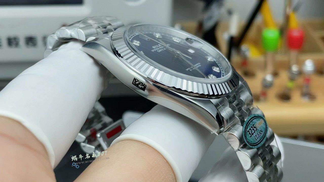 clean Rolex Datejust 41MM replica imitation m126334-0016 watches  / R958