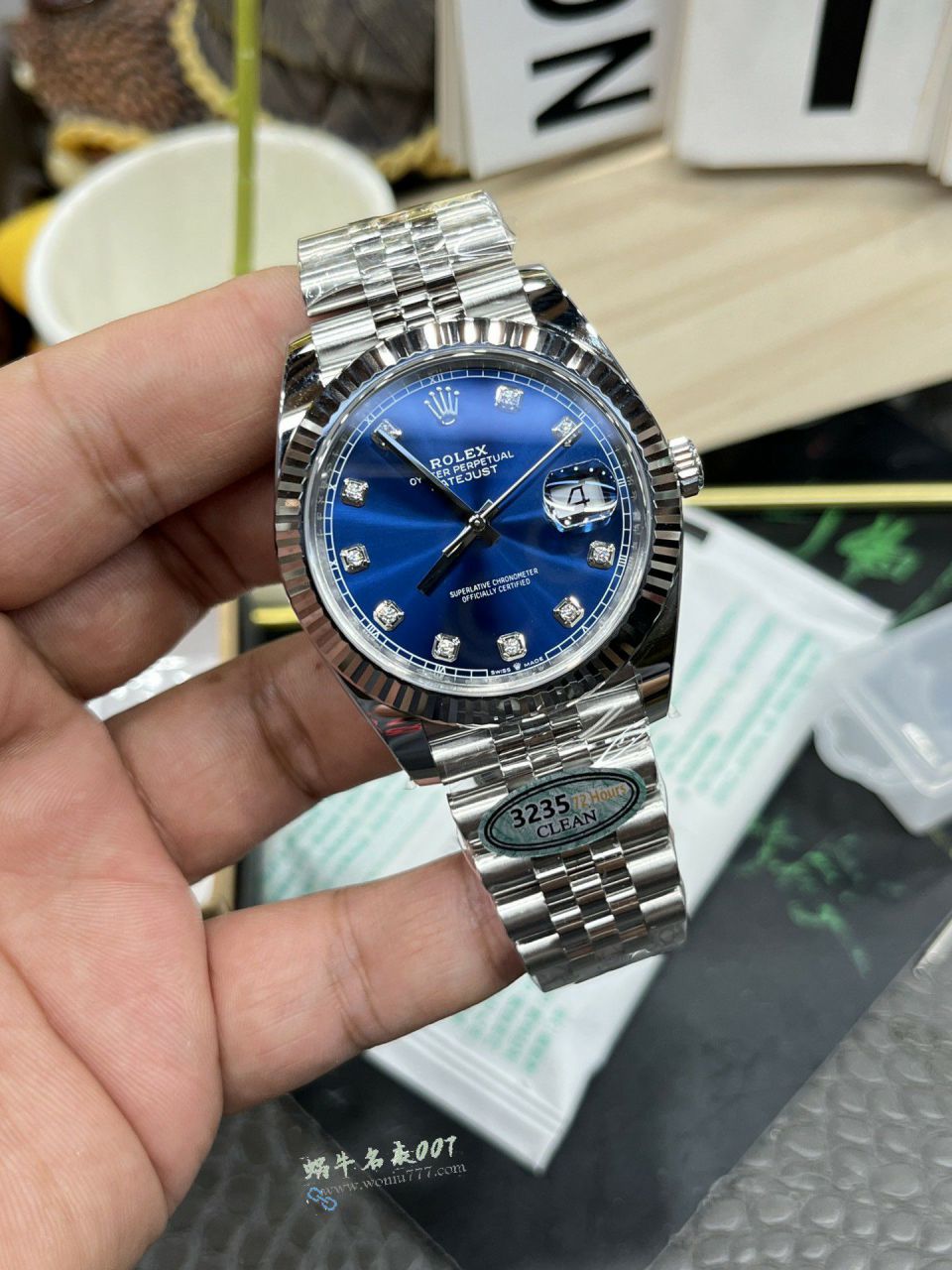 clean Rolex Datejust 41MM replica imitation m126334-0016 watches  / R958