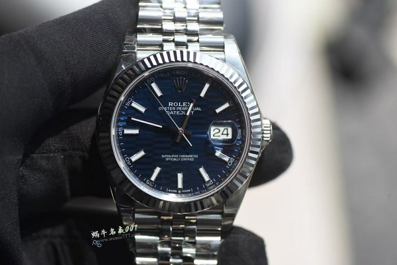 VS Rolex Datejust 41  replica  watchm126334-0032 ( Water Ripples  blue  Dial ) watches  / R961