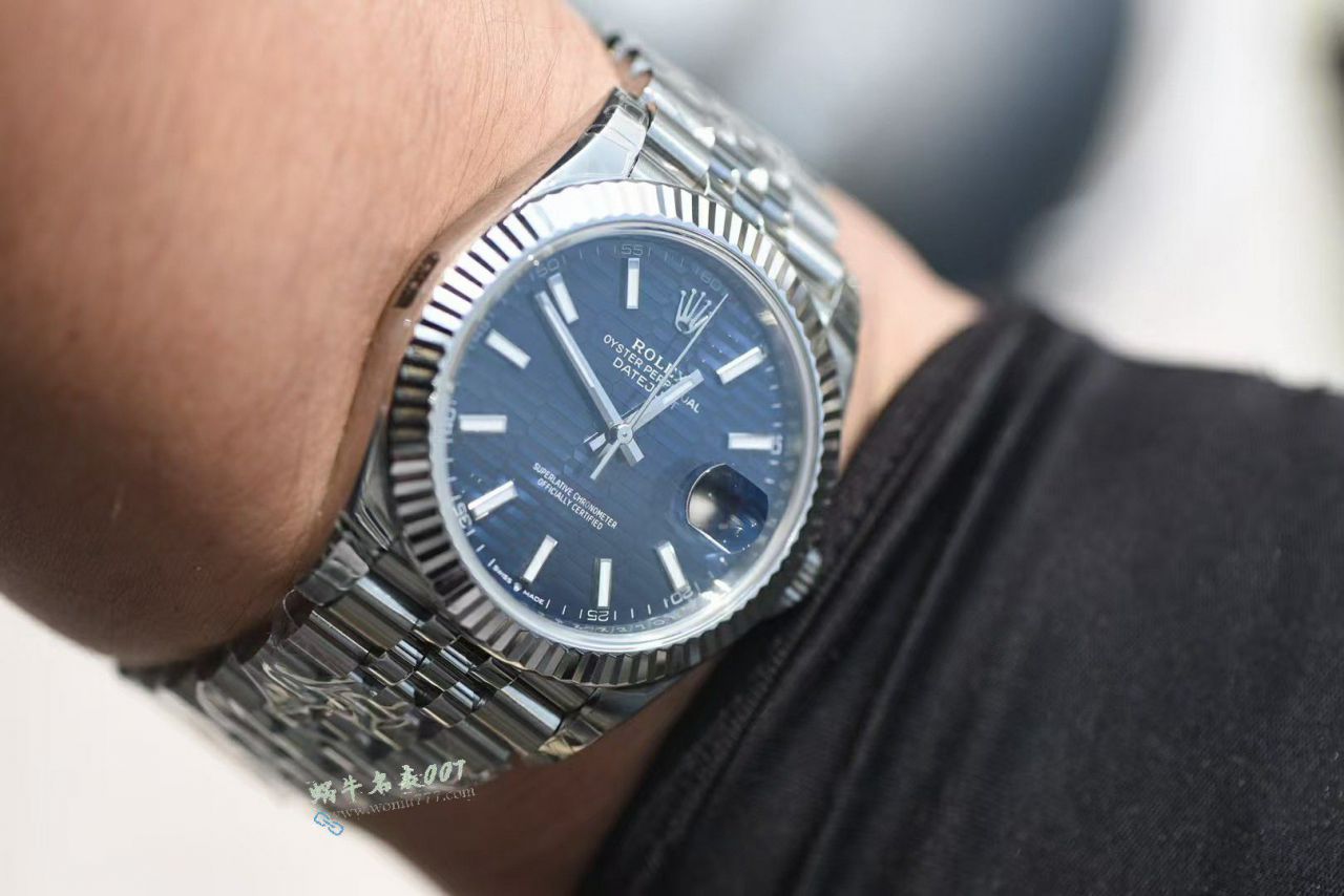 VS Rolex Datejust 41  replica  watchm126334-0032 ( Water Ripples  blue  Dial ) watches  / R961