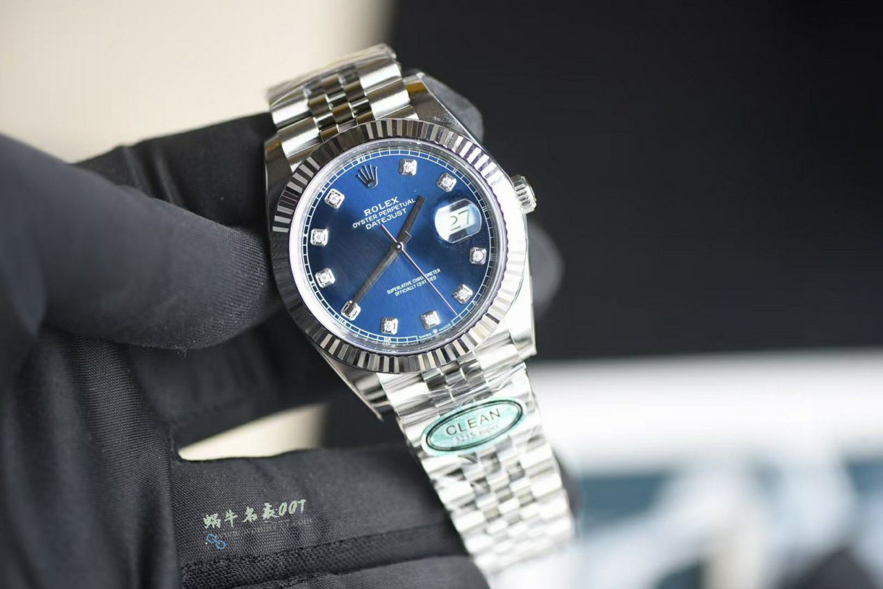 Clean Rolex Moissanite   Datejust 41 replica imitation m126334-0016 watches  / R963