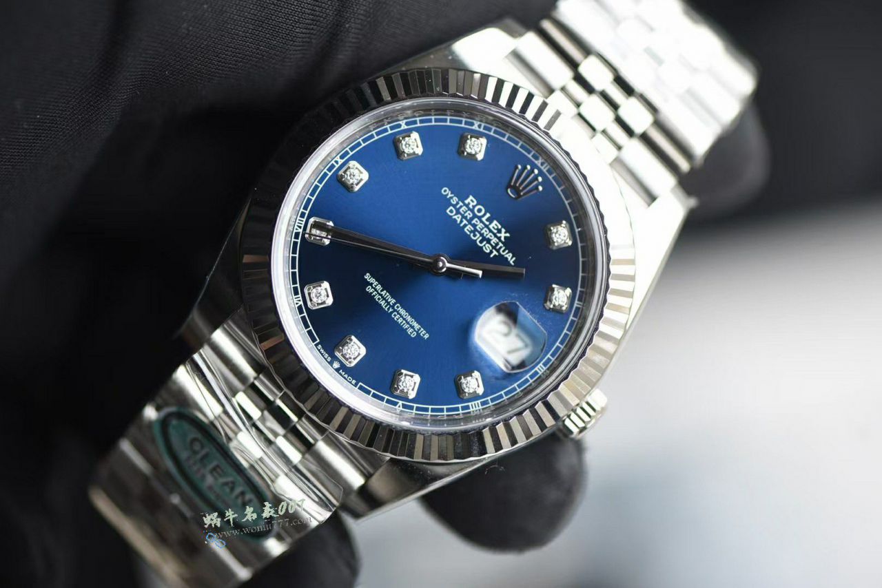 Clean Rolex Moissanite   Datejust 41 replica imitation m126334-0016 watches  / R963