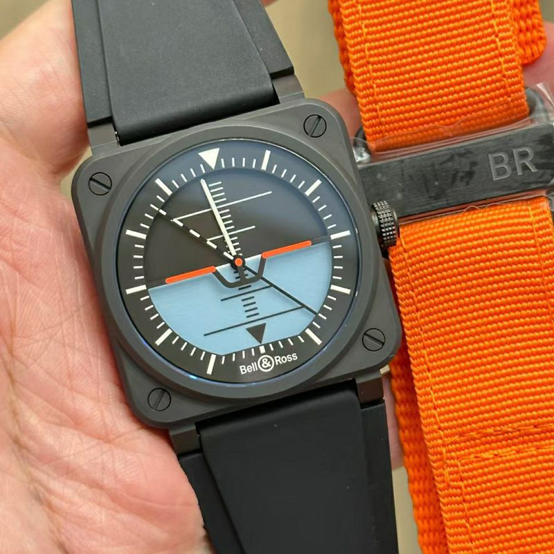 M+ Factory TOP replica  Bell & Ross INSTRUMENTS series BR03A-HRZ-CE watches 