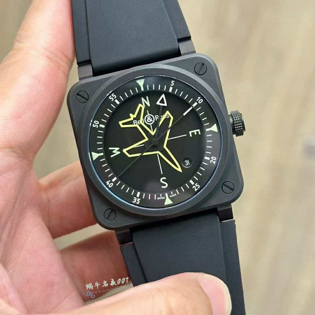 M+ Factory TOP replica  Bell & Ross INSTRUMENTS series BR03A-HRZ-CE watches  / BR062