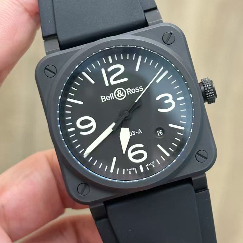 M+best replica  Bell & Ross INSTRUMENTS series BR03A-BL-CE/SRB watches 