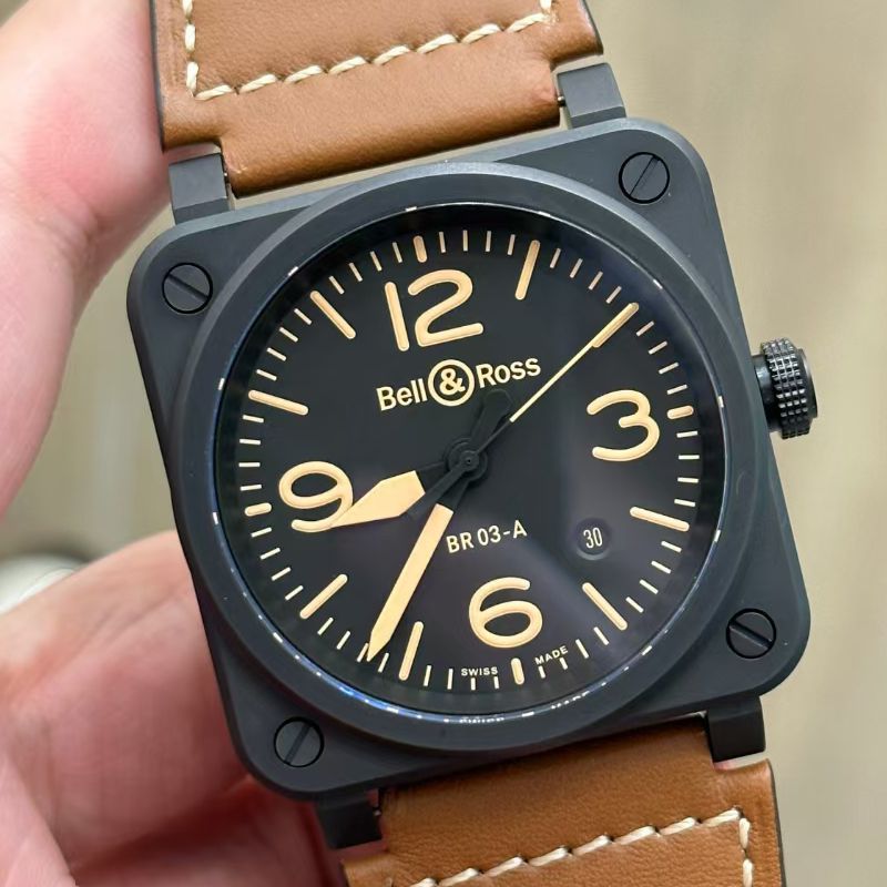 M+ Bell & Ross 100% replica  watch INSTRUMENTS series BR03A-HER-CE/SCA watches 