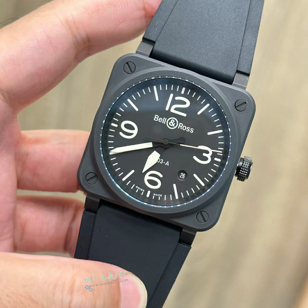 M+ Bell & Ross 100% replica  watch INSTRUMENTS series BR03A-HER-CE/SCA watches  / BR066