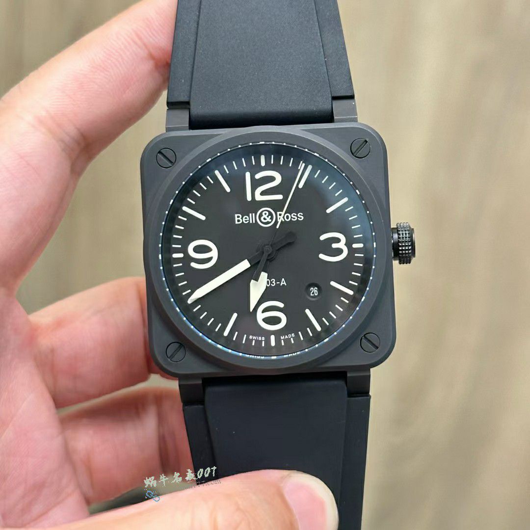 M+ Bell & Ross 100% replica  watch INSTRUMENTS series BR03A-HER-CE/SCA watches  / BR066