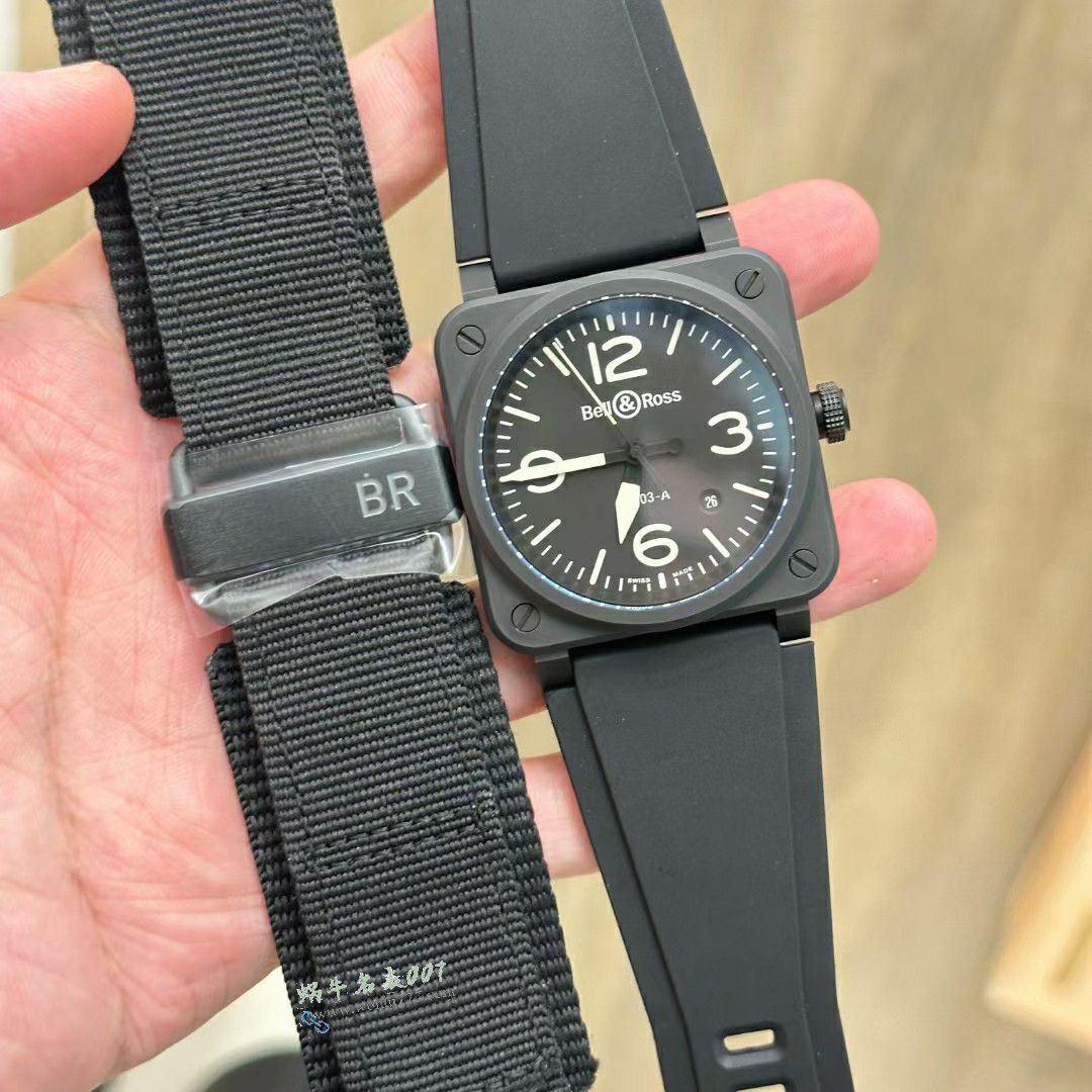 M+ Bell & Ross 100% replica  watch INSTRUMENTS series BR03A-HER-CE/SCA watches  / BR066