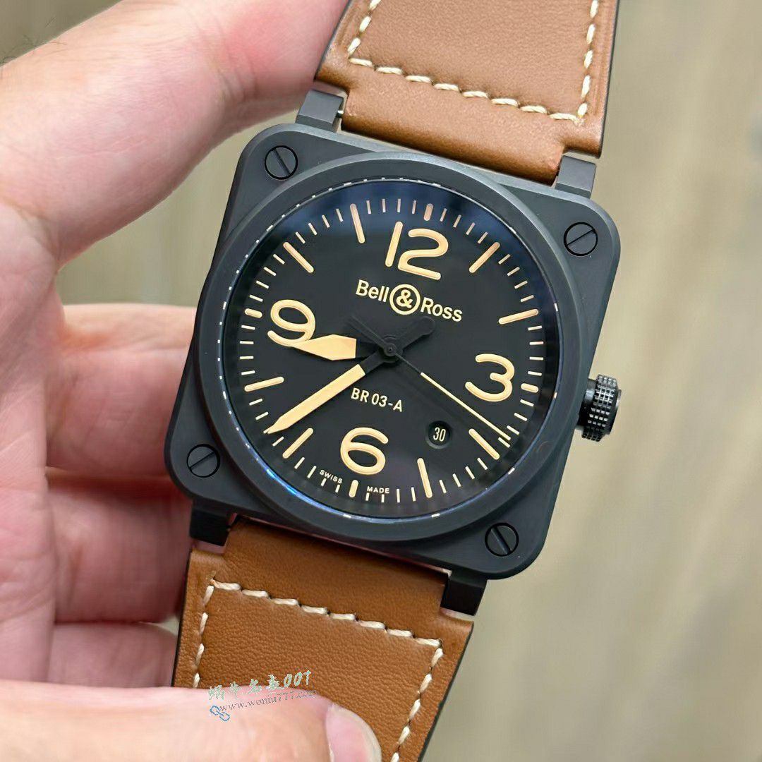 M+ Bell & Ross 100% replica  watch INSTRUMENTS series BR03A-HER-CE/SCA watches  / BR066