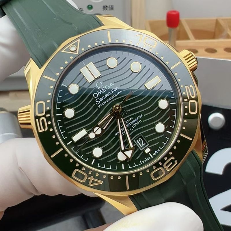VS Omega Seamaster 300 meters Green Grass Guangzhou replica  watch210.62.42.20.10.001 watches 