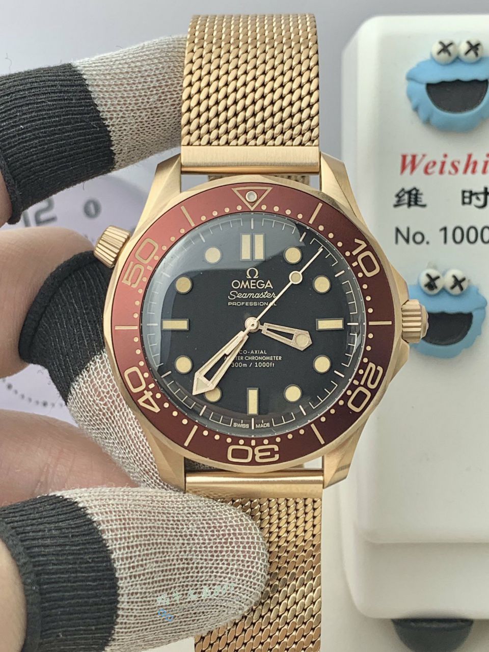 VS Omega  new product 007  Seamaster 300 bronze 100% replica  watch210.90.42.20.01.003，210.92.42.20.01.003 watches  / VS820